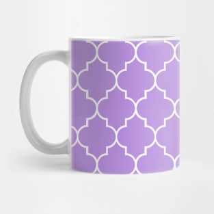 Purple Latticework, Quatrefoil, Moroccan Trellis Mug